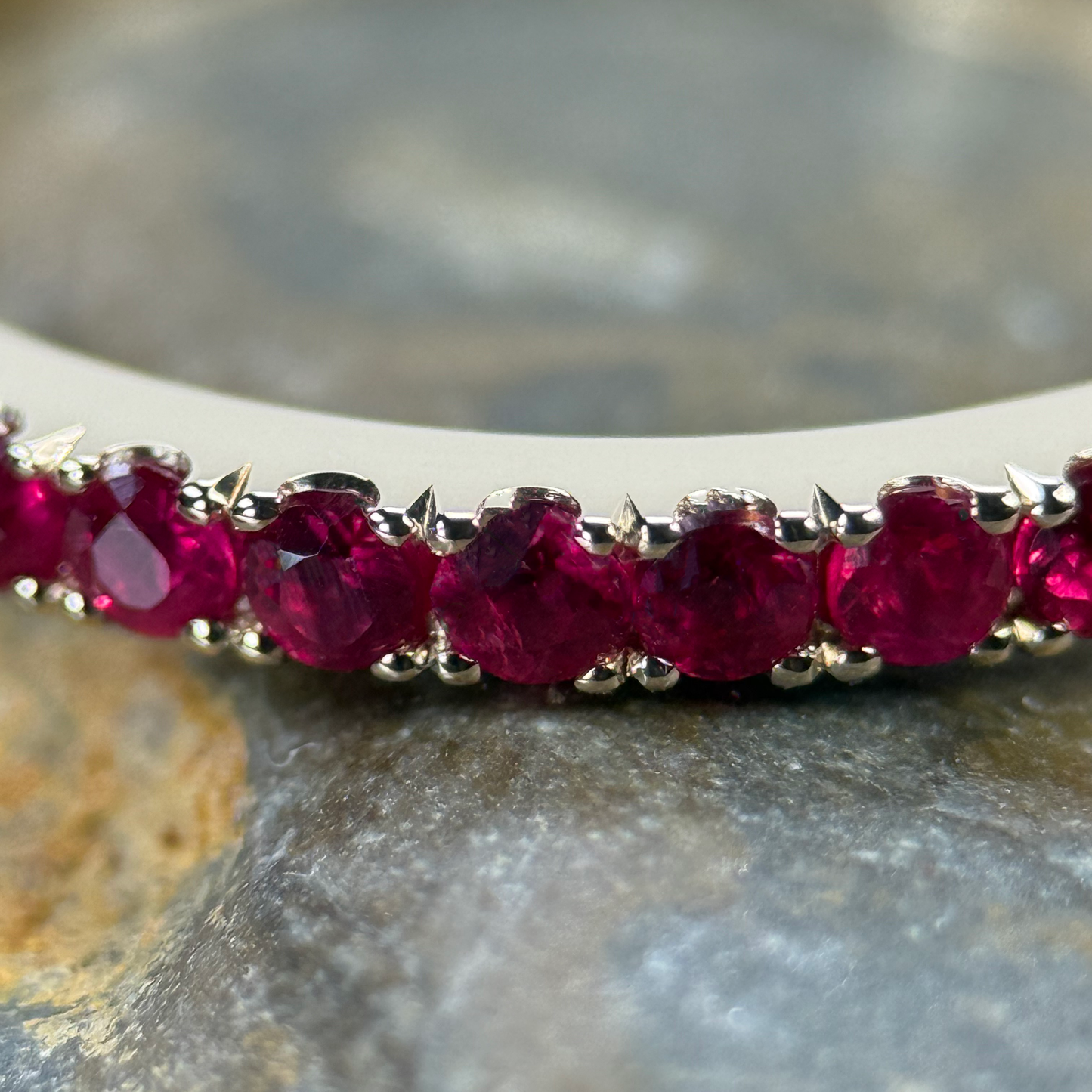 9ct Yellow Gold Ruby Eternity Ring