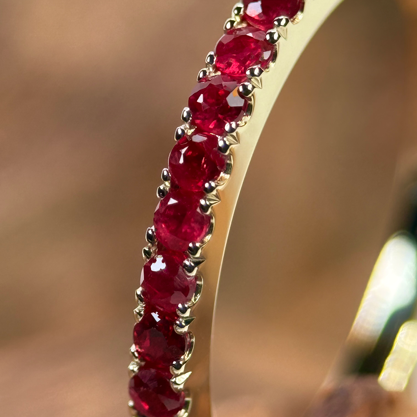 9ct Yellow Gold Ruby Eternity Ring