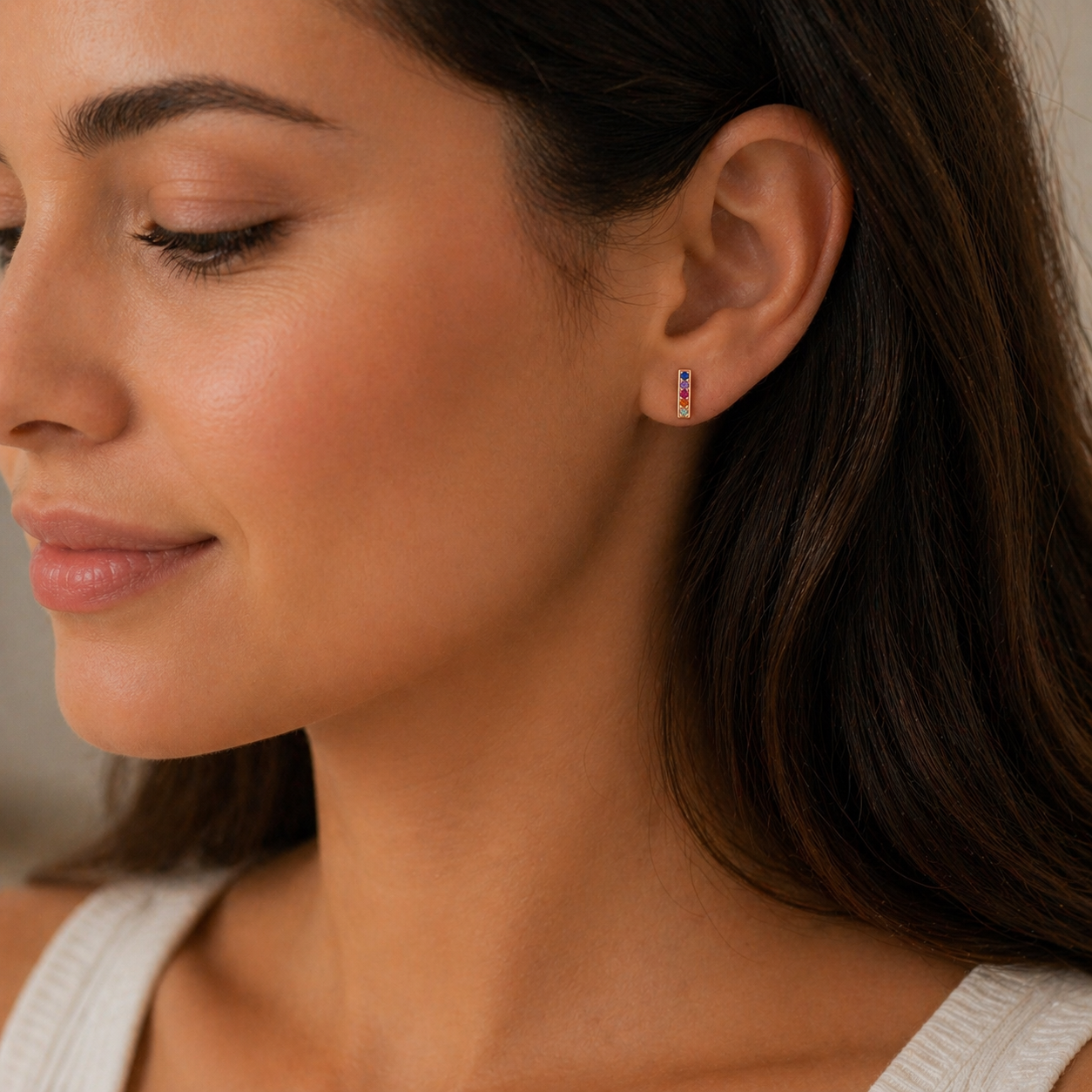 Sapphire studs